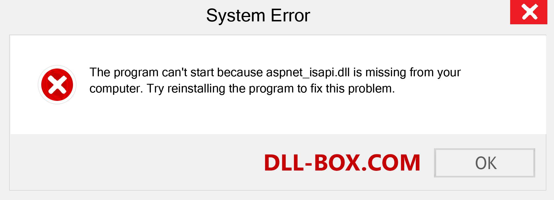  aspnet_isapi.dll file is missing?. Download for Windows 7, 8, 10 - Fix  aspnet_isapi dll Missing Error on Windows, photos, images